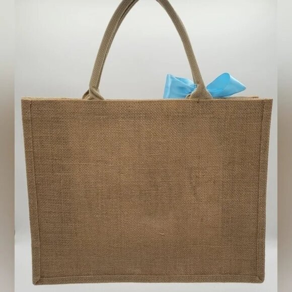 Burlap Personalized Tote (Tiffany)​​ - Picture 3 of 4
